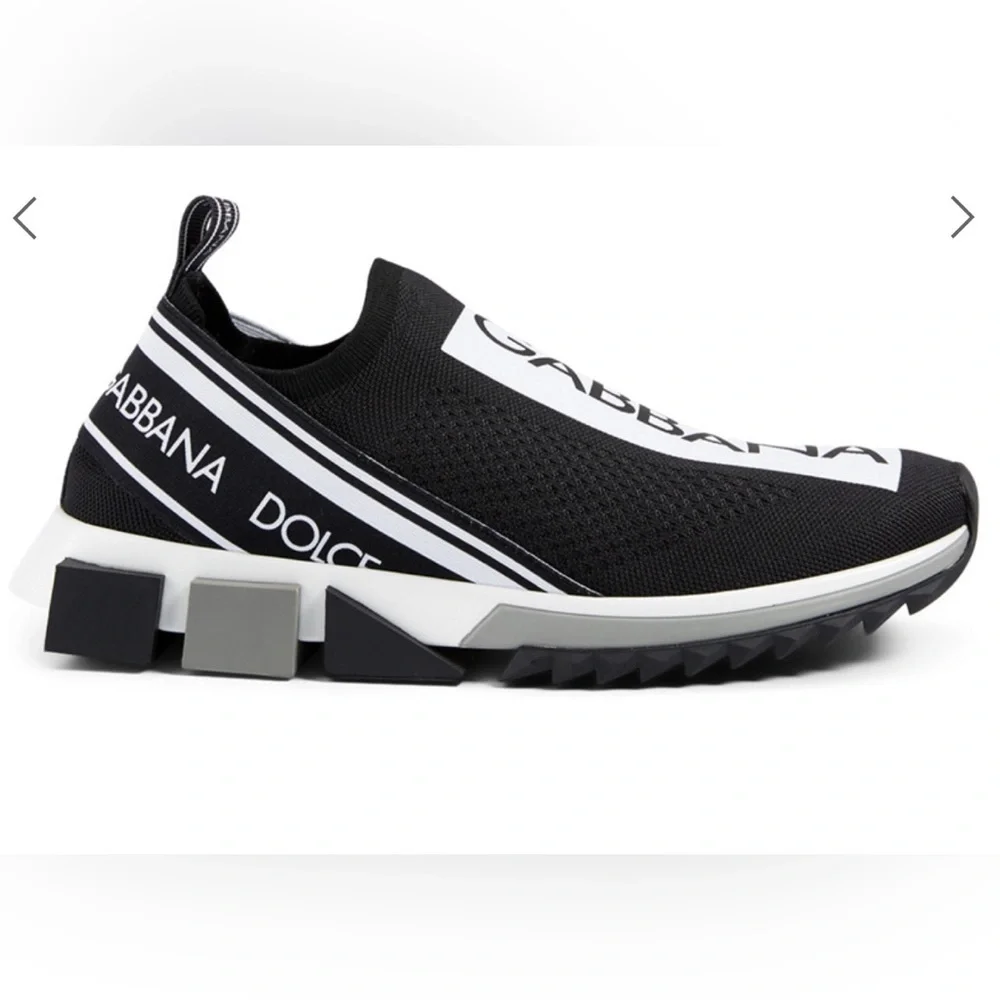 Dolce & Gabbana Sorrento Stretch Mesh Sneakers With Logo - Picture 2 of 13